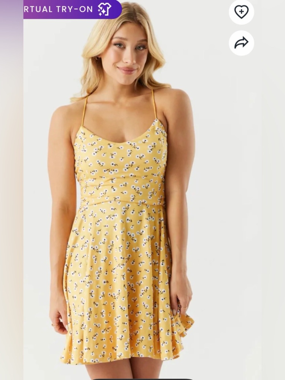 Charlotte Russe yellow sundress size small